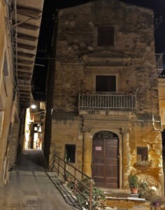 Dark alley in Agrigento, Sicily