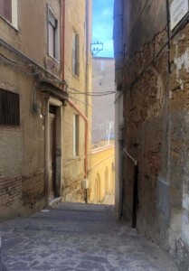 Narrow streets of Agrigento, Sicily