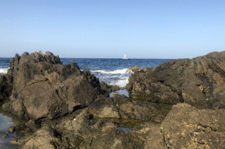 Sailboat on the Tyrrhenian Sea