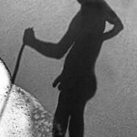 silhouette of naturist