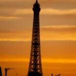 Eiffel Tower at sunset