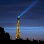 Eiffel Tower after dark