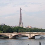 The river Seine and the Eiffel Tower